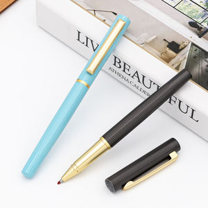 Stylo à bille en métal personnalisable avec logo personnalisé de luxe Encre gel en acier à rainure de 0.7mm Signature Encre noire/bleue Utilisation professionnelle pour le bureau et l'école - Product Image 4