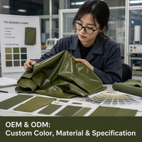 Tissu en TPU personnalisé, imperméable, respirant, à mémoire de forme, fabrication OEM/ODM, couleur et matériau personnalisables pour vêtements de protection d'extérieur