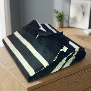 Wholesale Middle Eastern Style Traditional Stripe Canvas Fabric Heavyweight Blackout & White Tents Tarpaulin Windbreak - Product Image 1