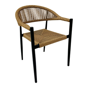 Mobilier d'<span class=keywords><strong>extérieur</strong></span> de loisirs nordiques Bistro Restaurant Home Bar Tressage Corde <span class=keywords><strong>Chaise</strong></span> de salle à manger pour jardin - Product Image 3