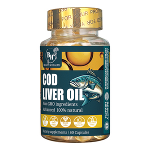 OEM/ODM <strong>Cod</strong> <strong>Liver</strong> <strong>Oil</strong> <strong>Softgel</strong> Capsules Omega-3 Rich Supplement for Immune Support Bone Health Adults - Product Image 1