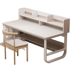 <span class=keywords><strong>Escritorio</strong></span> de Computadora Moderno y Sencillo para Oficina con Estantería Integrada y Estantes para Dormitorio, Oficina o Estudio - Product Image 5