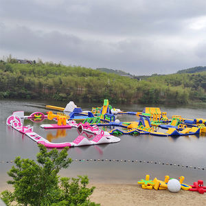 Nouvel arrivage Grand parc flottant gonflable Parcours d'obstacles à l'eau gonflable Équipement <span class=keywords><strong>de</strong></span> loisirs Parc aquatique pour la location - Product Image 3