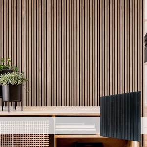 MUMU Tấm Ốp Tường Gỗ Sồi Tự Nhiên Có Rãnh Tấm Bấm Huyệt Bằng Gỗ Cho Trần Nhà Tấm Cách Âm - Product Image 4