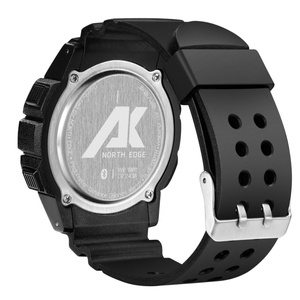 Montre pour homme, résistante à l'eau 100 m, montre de sport NORTH EDGE, chronomètre numérique à LED pour homme, compatible IOS et Android - Product Image 4