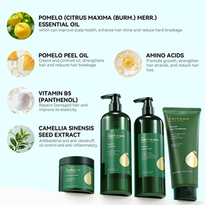 Ensemble de soins capillaires personnalisé à la marque privée, masque à l'huile d'argan biologique naturel <span class=keywords><strong>sans</strong></span> <span class=keywords><strong>sulfate</strong></span>, traitement, <span class=keywords><strong>shampoing</strong></span> et revitalisant - Product Image 4