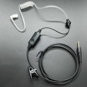 Auricular con Tubo Acústico de 3.5mm de un Solo Pin para Walkie Talkie FT-60R VX-7R Bodyguard, Kit de Auriculares de Seguridad para Radio Bidireccional - Product Image 1