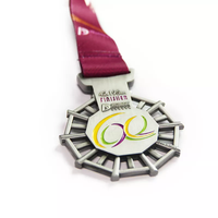 Produit le plus vendu Médaille de sport en métal 3D creuse émaillée personnalisée pour marathon pour souvenir