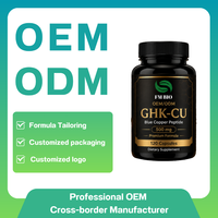 Capsules de suppléments de peptides GHK-Cu en gros, OEM, marque privée, ODM, capsules GHK-CU personnalisées