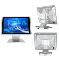IP65 étanche rs232 rs485 fanless j1900 ipc 15 pouces pcap écran tactile android industriel tout en un pc