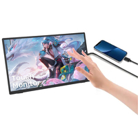 Moniteur LCD IPS HDR portable ultra-fin de 15,6 pouces, Full HD 1080P, double Type-C, Mini HDMI, affichage étendu industriel POS