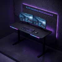 Bureau de jeu AOR BX-2, bureau de jeu sur pied - Design moderne pour joueur