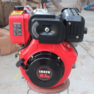 Moteur à essence monocylindre 4 temps refroidi par air 186FA 10,0 HP, démarrage au kick, pour utilisation en machinerie - Product Image 1
