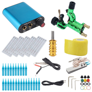 Kit de Machine à tatouer, motif <span class=keywords><strong>libellule</strong></span>, 7 couleurs, aiguille de <span class=keywords><strong>tatouage</strong></span>, accessoires de maquillage, jetable, avec aiguille - Product Image 5