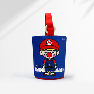 Bolsa <span class=keywords><strong>de</strong></span> Lona <span class=keywords><strong>con</strong></span> Personajes <span class=keywords><strong>de</strong></span> Dibujos Animados, <span class=keywords><strong>Bolso</strong></span> Tipo Tote Pequeño <span class=keywords><strong>con</strong></span> Asa <span class=keywords><strong>de</strong></span> Anillo <span class=keywords><strong>de</strong></span> <span class=keywords><strong>Madera</strong></span>, Mini <span class=keywords><strong>Bolso</strong></span> Ecológico para Regalo, Venta al Por Mayor - Product Image 2