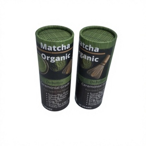 Emballages cylindriques pour cosmétiques, contenants personnalisés avec logo imprimé, tube en papier kraft rond à ouverture par pression - Product Image 1