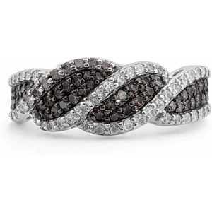 Bague de fiançailles en diamant Jewelspaark 1,11 carats en argent 925 taille 8 sertie pavé, bijoux fins pour femme - Product Image 1