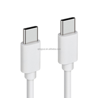 Câble de charge rapide USB-C vers Type C 30CM 3A 60W PD avec gaine en PVC pour téléphones portables, banques d'alimentation, ordinateurs, appareils photo et écouteurs