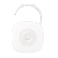 Lampe de nuit LED sans bordure à détection humaine rechargeable, carrée, à induction infrarouge, télécommande, lumière du jour 5000K, design moderne