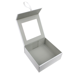 <b>Cardboard</b> Packaging Magnetic Box Closure <b>Flat</b> Foldable Paper Gift <b>Boxes</b> With Mirror Inside - Product Image 3