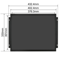 Monitor LCD TFT Industrial de 19 Pulgadas, 1280*1024, VGA, AV, BNC, Pantalla No Táctil, Marco Abierto con Carcasa Metálica, OEM, ODM, para Escritorio