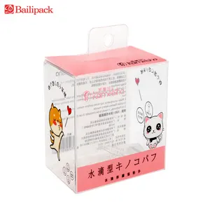 High quality Custom Hanging Clear PET Plastic Box Cosmetic PVC Boxes Packaging