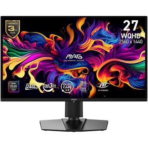 Moniteur de jeu pour ordinateur MSI MAG 274QP QD-OLED X24 27 pouces <span class=keywords><strong>WQHD</strong></span> 2K <span class=keywords><strong>1440P</strong></span> 240Hz 0,03 ms OLED avec réglage en hauteur - Product Image 1