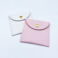 Paquet de bijoux personnalisé en gros personnaliser logo en cuir PU boucle d'oreille bouton pochette sac en gros sacs fournisseur de haute qualité