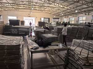 现代3D水晶天鹅绒方形地毯客厅几何图案机手工制作的可水洗防尘厚桩 - Product Image 6