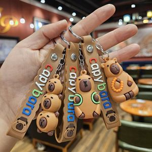 Llavero de peluche de PVC con colgante de la serie Capibara transfronterizo, ideal para bolsos y coches, pequeño regalo. - Product Image 2