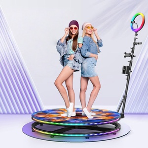 Wedding Birthday Party Dance Floor Live Broadcast Rotating <strong>360</strong> Photo Booth Portable - Product Image 3