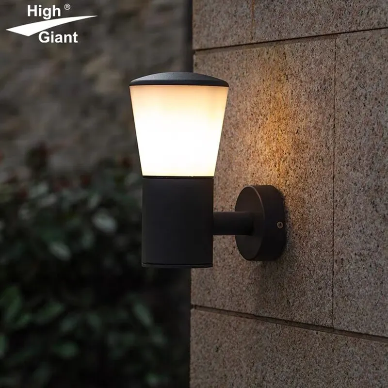 aluminum Modern No Adjustable LED Outdoor Garden Wall Light IP44