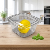 Contenants alimentaires hermétiques empilables en plastique transparent pour la préparation des repas et les supermarchés