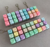 Porte-clés promotionnel, porte-clés pour téléphone, porte-clés LED personnalisé, clé mécanique lumineuse, clé mécanique anti-stress