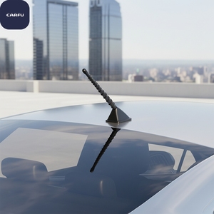CARU AC-1151 CARFU Antenna Universale per Tetto Auto con Luce, in Alluminio e Plastica, Certificata CE/FCC/RoHS - Product Image 1