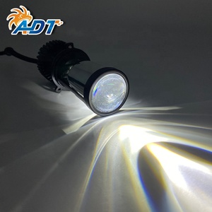 ไฟหน้าโปรเจคเตอร์เลเซอร์ LED รุ่น Tri Colors Fisheye Y6S 3000K 4300K 6000K 12V 20W H4 Mini Projector Lens สำหรับรถยนต์ - Product Image 5