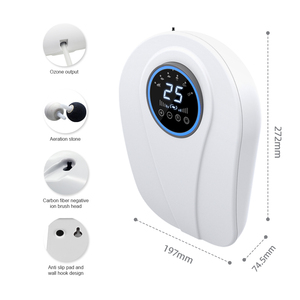 Purificatore d'Acqua e Aria Elettrostatico Portatile Bianco a Doppia Funzione per Lavaggio di Frutta e Verdura e Pulizia dell'Aria - Product Image 2
