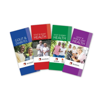 Vente en gros de brochures personnalisées double face impression couleur papier de conception livret de brochures 2 3 4 pliant prospectus impression de brochures