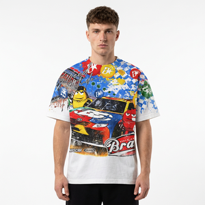 Brand <b>Men's</b> Short Sleeve 100% Cotton T-Shirt Custom Character Silk Screen Printed <b>Turtleneck</b> Formal Regular Fit Eco-Friendly - Product Image 6