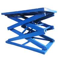 Plateforme de levage hydraulique d'entrepôt, table élévatrice de marchandises, mini élévateur à ciseaux électrique