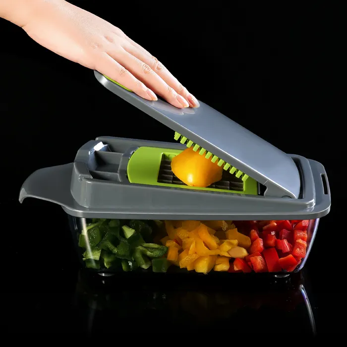 Kitchen accessory Vegetable Chopper & Grater 11 Interchangeable Stainless Steel Blades Vegetable dicer