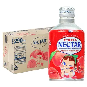 Japanese Fujiya Nectar Peach Beverage 290ml Aluminum Can Summer Drink Limited Crushed White Peach Juice Drink