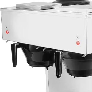 Double Head Commercial <b>Coffee</b> Maker 4 Station Warming Plates Stainless Steel <b>Coffee</b> Brewer Hotels Buffets High-Volume Catering - Product Image 4