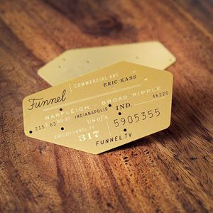 Thẻ tín dụng tiêu chuẩn kích thước kim loại thẻ từ - Product Image 4