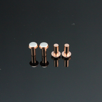 Rivet à contact bimétallique de qualité supérieure-Contacts de commutateur électrique en alliage argent-cuivre pour usage industriel