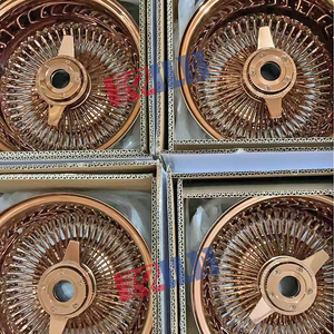 ล้อแม็กซ์ 13x7 Rev 72/100 ซี่ลวดสีโรสโกลด์ ขอบ 5x120.65 ขอบโครเมียม - Product Image 2