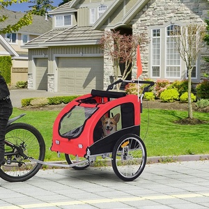 Dog <strong>Bike</strong> Trailer Cart <strong>Pet</strong> Trailer Dog Bicycle <strong>Carrier</strong> with Spring Suspension - Product Image 6