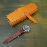 Reiskoffers voor horloges &amp;   Etuis van echt leer, waterdicht, reisvriendelijk draagbaar tasje