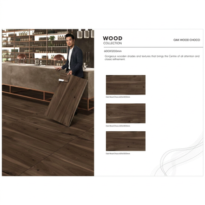 Oak Wood Grey Porcelain Tiles 600x1200mm Natural Texture Polished Finish for Modern Interior Flooring - Product Image 3