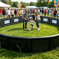 Simulateur de jeu de football mural interactif professionnel en gros, système d'entraînement de football en salle à réalité virtuelle numérique